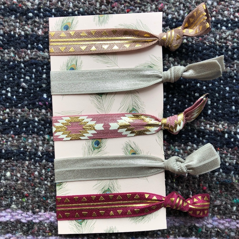 5 pack southwest hair ties NWT
